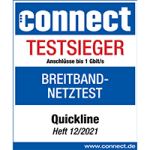 Quickline Testsieger Siegel